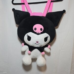 Kuromi by Sanrio Hello Kitty Bioworld Plush Backpack Hot Topic Doll Plushy